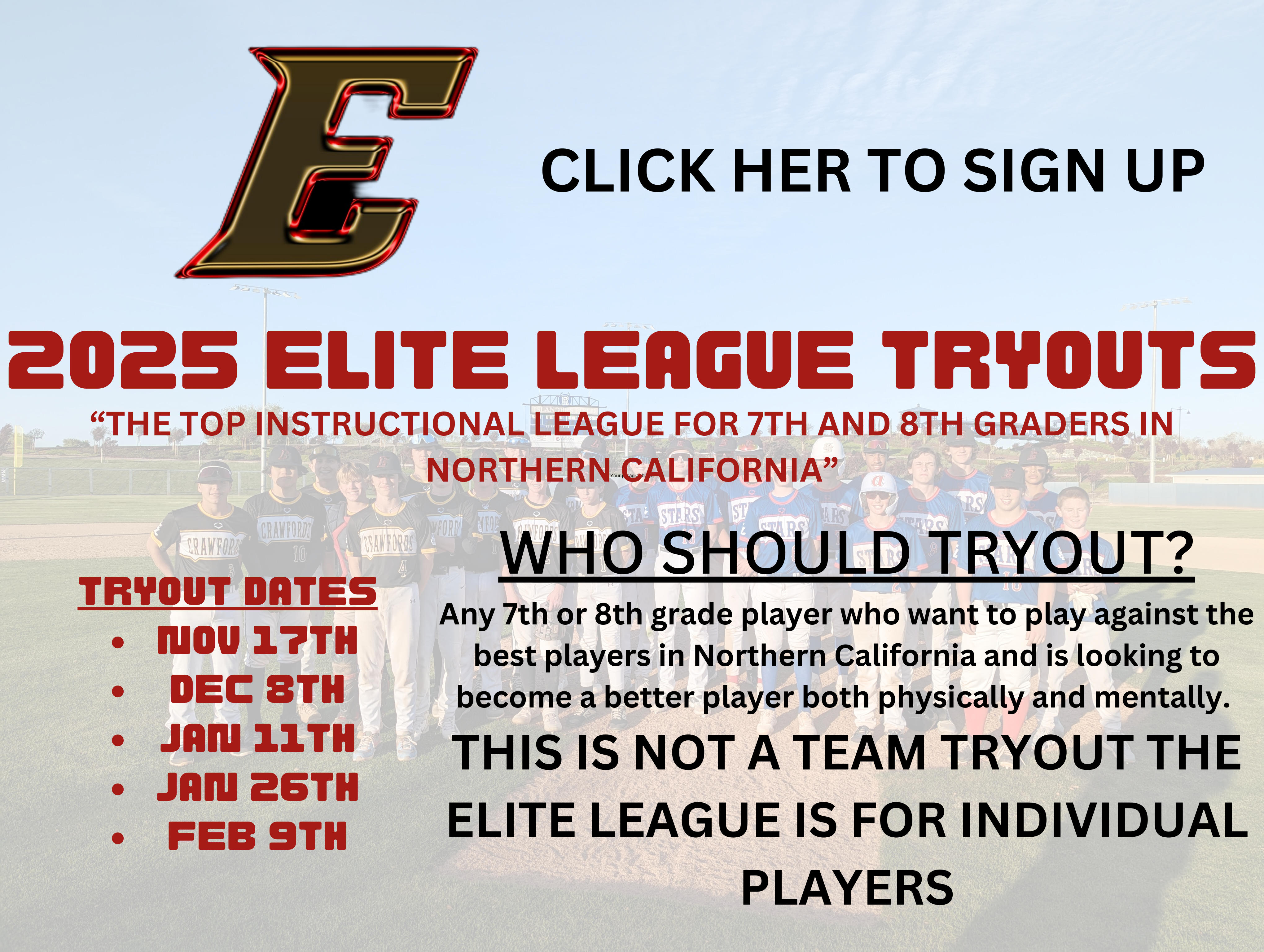 ELITE LEAGUE TRYOUTS